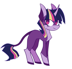 Size: 400x380 | Tagged: safe, artist:s-grunge, derpibooru import, part of a set, twilight sparkle, pony, unicorn, female, redesign, simple background, solo, transparent background