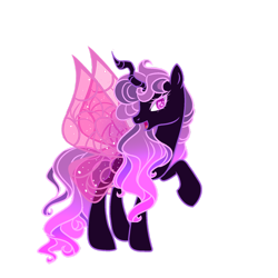 Size: 1280x1280 | Tagged: safe, artist:elementbases, artist:just-silvushka, derpibooru import, oc, oc only, pony, base used, eyelashes, female, interspecies offspring, magical lesbian spawn, mare, offspring, parent:queen chrysalis, parent:twilight sparkle, simple background, solo, transparent background