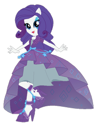 Size: 466x594 | Tagged: safe, artist:gihhbloonde, derpibooru import, rarity, human, equestria girls, base used, clothes, dress, eyelashes, high heels, makeup, shoes, simple background, smiling, solo, transparent background