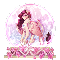 Size: 2500x2500 | Tagged: safe, artist:bunnari, derpibooru import, oc, oc only, pegasus, pony, female, high res, mare, simple background, snow globe, solo, transparent background