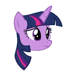 Size: 288x323 | Tagged: safe, derpibooru import, edit, screencap, twilight sparkle, pony, 1000 hours in gimp, background removed, head, head only, simple background, solo, transparent background