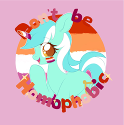 Size: 1753x1766 | Tagged: source needed, safe, artist:pxper_wing, lyra heartstrings, mouthpiece, pride, pride flag, solo