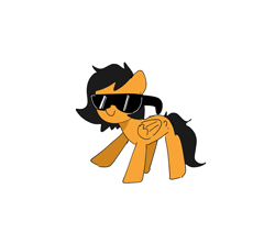 Size: 1151x978 | Tagged: safe, artist:omelettepony, edit, ponerpics import, oc, oc:anon filly, pegasus, female, filly, foal, glasses, mlpol, solo