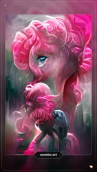 Size: 1080x1920 | Tagged: safe, derpibooru import, part of a set, pinkie pie, abstract art, artflow, framed picture, modern art, surreal, wombo.art