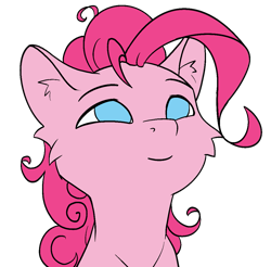 Size: 1117x1100 | Tagged: safe, artist:alcor, derpibooru import, pinkie pie, simple background, sketch, smiling, solo, transparent background