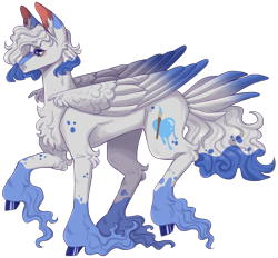 Size: 2281x2118 | Tagged: safe, artist:sleepy-nova, derpibooru import, oc, pegasus, pony, colored wings, colored wingtips, female, mare, simple background, solo, tail, tail feathers, transparent background, unshorn fetlocks, wings