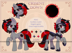 Size: 1280x940 | Tagged: safe, artist:reterica, derpibooru import, oc, oc only, pony, unicorn, reference sheet, solo