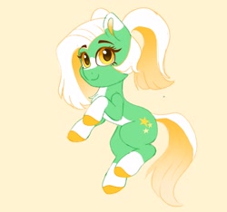 Size: 3200x3000 | Tagged: safe, derpibooru import, oc, oc only, earth pony, pony, chest fluff, coat markings, female, ponytail, simple background, socks (coat marking), solo