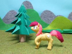 Size: 1396x1048 | Tagged: safe, artist:malte279, derpibooru import, part of a set, oc, oc:bubble speech, earth pony, craft, polymer clay, sculpture