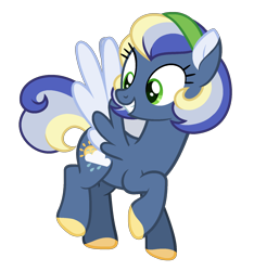 Size: 1500x1600 | Tagged: safe, artist:strawberry-spritz, derpibooru import, oc, pegasus, pony, base used, colored wings, female, mare, offspring, parent:rainbow dash, parent:soarin', parents:soarindash, solo, two toned wings, wings