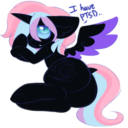 Size: 1280x1280 | Tagged: safe, artist:ladylullabystar, derpibooru import, oc, oc only, oc:lullaby star, alicorn, pony, female, mare, nightmarified, simple background, solo, transparent background