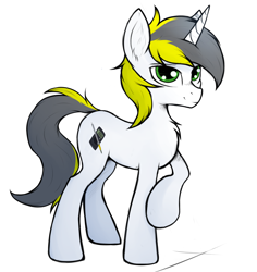 Size: 3500x3700 | Tagged: safe, artist:tatykin, derpibooru import, oc, oc only, oc:yellowglaze, pony, unicorn, female, simple background, solo, white background