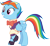 Size: 3240x3000 | Tagged: safe, artist:cloudyglow, artist:yanoda, derpibooru import, rainbow dash, pegasus, pony, a hearth's warming tail, .ai available, bowtie, clothes, cute, dashabetes, female, high res, mare, rainbow dash always dresses in style, shirt, simple background, snowdash, solo, transparent background, vector, waistcoat