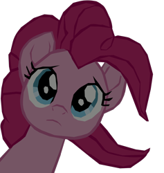 Size: 1280x1352 | Tagged: safe, artist:benpictures1, derpibooru import, pinkie pie, earth pony, pony, my little pony: the movie, cute, diapinkes, female, frown, inkscape, mare, simple background, solo, transparent background, vector