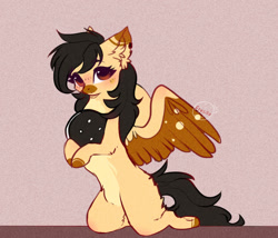 Size: 1280x1095 | Tagged: safe, artist:1fresita, derpibooru import, oc, oc:yasa, pegasus, pony, female, mare, solo, two toned wings, wings