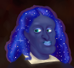 Size: 1302x1194 | Tagged: safe, artist:threetwotwo32232, derpibooru import, princess luna, human, charles ii of spain, habsburg, humanized, not salmon, op is on drugs, shitposting, solo, wat