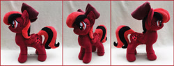 Size: 1600x608 | Tagged: safe, artist:lilmoon, derpibooru import, oc, oc:ladybug, pegasus, pony, bow, female, hair bow, irl, mare, photo, plushie, solo