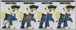 Size: 1280x512 | Tagged: safe, artist:brony-works, derpibooru import, earth pony, pony, clothes, female, mare, solo, sweden, uniform