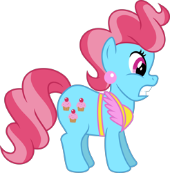 Size: 4000x4060 | Tagged: safe, artist:jeatz-axl, derpibooru import, cup cake, earth pony, pony, female, mare, simple background, solo, transparent background, vector