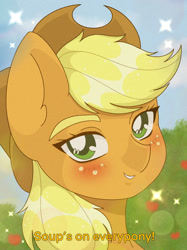 Size: 1280x1708 | Tagged: safe, artist:deathpatty, derpibooru import, applejack, earth pony, pony, 90s anime, bust, portrait, solo