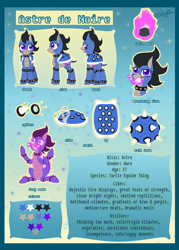 Size: 3000x4200 | Tagged: safe, artist:unisoleil, derpibooru import, oc, oc only, oc:astre de noire, hybrid, original species, pony, female, reference sheet