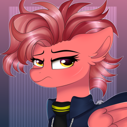 Size: 2000x2000 | Tagged: safe, artist:2pandita, derpibooru import, oc, pegasus, pony, bust, female, mare, portrait, solo