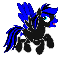 Size: 1099x971 | Tagged: safe, artist:juliet-gwolf18, derpibooru import, oc, oc only, oc:blue moon, pegasus, pony, base used, male, open mouth, pegasus oc, simple background, smiling, solo, stallion, transparent background, two toned wings, wings