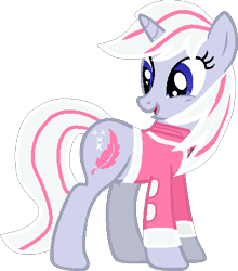 Size: 411x468 | Tagged: safe, artist:pegasski, derpibooru import, oc, oc only, pony, unicorn, base used, clothes, eyelashes, female, horn, looking back, mare, open mouth, simple background, solo, transparent background, unicorn oc