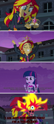 Size: 1267x2891 | Tagged: safe, artist:amrasfelagund, edit, edited screencap, ponerpics import, screencap, sunset satan, sunset shimmer, twilight sparkle, equestria girls, equestria girls (movie), animaniacs, big crown thingy, comic, crown, deleted from derpibooru, element of magic, jewelry, katie ka-boom, regalia, screencap comic