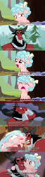Size: 1000x3935 | Tagged: safe, derpibooru import, edit, edited screencap, screencap, cozy glow, lord tirek, centaur, pegasus, pony, frenemies (episode), marks for effort, angry, annoyed, antagonist, bawling, caption, chest plate, comic, cozybetes, crying, curly hair, curly mane, cute, female, filly, funny, horns, image macro, male, nose piercing, nose ring, piercing, screencap comic, text, wristband