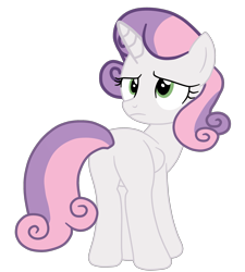 Size: 2665x2965 | Tagged: safe, artist:gmaplay, derpibooru import, sweetie belle, pony, unicorn, butt, older, older sweetie belle, solo, sweetie butt