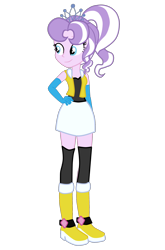 Size: 1548x2340 | Tagged: safe, artist:gmaplay, derpibooru import, diamond tiara, equestria girls, clothes, older, older diamond tiara, socks, solo, thigh highs