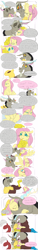 Size: 2894x19270 | Tagged: safe, artist:snspony, derpibooru import, discord, fluttershy, draconequus, pegasus, pony, comic, crying, dialogue, discoshy, female, hug, male, plot twist, shipping, straight, tongue out