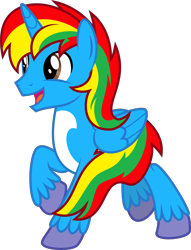 Size: 4000x5226 | Tagged: safe, artist:melisareb, derpibooru import, oc, oc only, oc:shield wing, alicorn, pony, absurd resolution, happy, male, raised hoof, raised leg, show accurate, simple background, solo, stallion, transparent background, unshorn fetlocks, vector