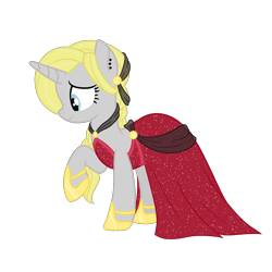 Size: 1700x1700 | Tagged: safe, artist:katelynleeann42, derpibooru import, oc, oc:moon beam, pony, unicorn, clothes, dress, female, gala dress, mare, show accurate, simple background, solo, transparent background