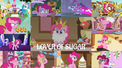 Size: 1978x1113 | Tagged: safe, derpibooru import, edit, edited screencap, editor:quoterific, screencap, applejack, braeburn, cup cake, donut joe, fili-second, fluttershy, gummy, gustave le grande, mulia mild, pinkie pie, princess celestia, rarity, twilight sparkle, unicorn twilight, alicorn, earth pony, pegasus, pony, unicorn, a bird in the hoof, castle sweet castle, mmmystery on the friendship express, no second prances, not asking for trouble, power ponies (episode), secret of my excess, secrets and pies, she's all yak, swarm of the century, the lost treasure of griffonstone, the summer sun setback, the washouts (episode), angry, cake, crown, cupcake, eyes closed, female, fire, food, jewelry, open mouth, power ponies, regalia, running, shocked, teeth