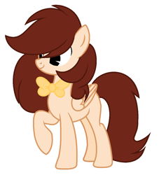 Size: 1005x1105 | Tagged: safe, artist:starshinesentry07, derpibooru import, oc, pegasus, pony, bowtie, female, mare, show accurate, simple background, solo, white background