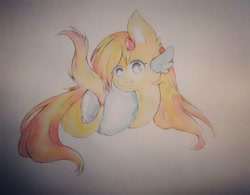 Size: 1080x843 | Tagged: safe, artist:aleuoliver, derpibooru import, oc, oc only, earth pony, pony, earth pony oc, smiling, solo, traditional art