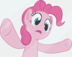 Size: 6000x4770 | Tagged: safe, artist:frownfactory, derpibooru import, pinkie pie, earth pony, pony, the gift of the maud pie, against glass, glass, show accurate, simple background, solo, transparent background, vector