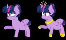 Size: 1284x782 | Tagged: safe, artist:prismborealisdash, derpibooru import, twilight sparkle, twilight sparkle (alicorn), alicorn, pony, alternate clothes, black background, crown, female, hoof shoes, jewelry, mare, regalia, self ponidox, simple background, solo