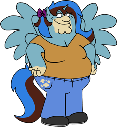 Size: 3451x3718 | Tagged: safe, artist:heartsy-artsy-pony, derpibooru import, oc, oc:heartistry, anthro, commission, commissioner:reversalmushroom, family guy, funny, meme, peter griffin