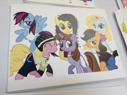 Size: 1024x765 | Tagged: artist needed, safe, derpibooru import, edit, applejack, fluttershy, pinkie pie, rainbow dash, rarity, twilight sparkle, earth pony, pegasus, pony, unicorn, 6teen, caitlin cooke, crossover, fan expo, fan expo canada, jen masterson, jones garcia, jude lizowski, mane six, nikki wong, vector, vector edit, wyatt williams