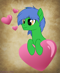 Size: 2605x3145 | Tagged: safe, artist:zakry farkos, derpibooru import, oc, oc only, oc:staticspark, earth pony, pony, blue mane, green, male, solo, stallion