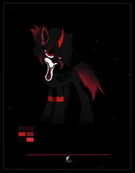 Size: 2500x3204 | Tagged: safe, artist:sinigam41, derpibooru import, oc, oc only, oc:alnair (ice1517), pony, unicorn, chest fluff, coat markings, constellation pony, curved horn, female, horn, mare, reference sheet, scar, solo, tattoo