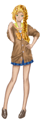 Size: 1375x4092 | Tagged: safe, artist:erim-kawamori, derpibooru import, applejack, human, alternate hairstyle, clothes, female, flats, humanized, school uniform, schoolgirl, shirt, shoes, simple background, solo, transparent background