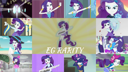 Size: 1968x1109 | Tagged: safe, derpibooru import, edit, edited screencap, screencap, radiance, rarity, human, better together, eqg summertime shorts, equestria girls, equestria girls (movie), forgotten friendship, friendship games, good vibes, legend of everfree, mirror magic, movie magic, rainbow rocks, super squad goals, the other side, spoiler:eqg specials, clothes, eyes closed, open mouth, ponied up, power ponies, rarity is not amused, solo, swimsuit, teeth, unamused