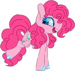 Size: 1280x1226 | Tagged: safe, artist:nakkry, derpibooru import, pinkie pie, pony, simple background, solo, transparent background