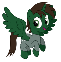 Size: 6000x6068 | Tagged: safe, artist:masem, derpibooru import, oc, oc:dan brave, alicorn, alicorn oc, clothes, flying, happy, horn, male, smiling, wings