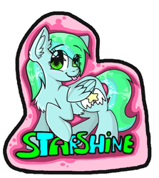 Size: 1755x1969 | Tagged: safe, artist:sharkdoggo, derpibooru import, oc, oc only, oc:starshine, pegasus, pony, belly fluff, blushing, chest fluff, ear fluff, ears, female, mare, mlem, raised hoof, raised leg, silly, simple background, solo, tongue out, white background, wings