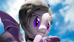 Size: 3840x2160 | Tagged: safe, artist:mrwithered, derpibooru import, oc, bat pony, pony, 3d, female, mare, solo